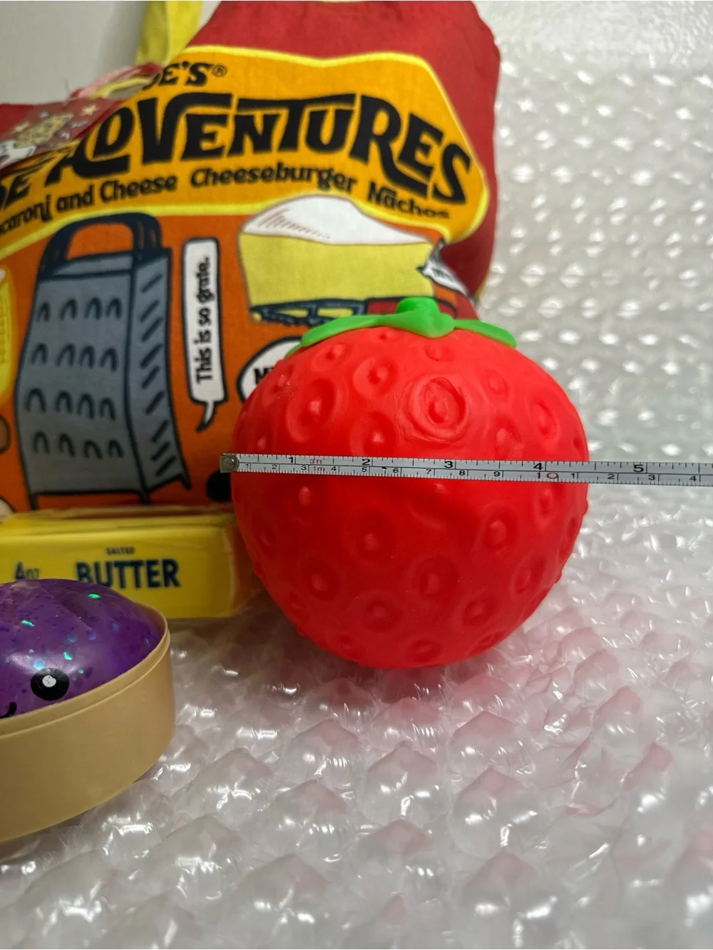 Jumbo Strawberry + Butter Squishy Bundle | Sensory Fidget Toys
